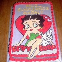 Betty Boop I made this Betty Boop cake for a Cuban friend's Mom.