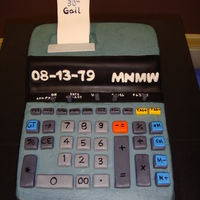 Adding Machine Cake This is a cake I made for my daughter's CPA firm's 30th anninvesary. WASC cake with buttercream icing and fondant and gumpaste...
