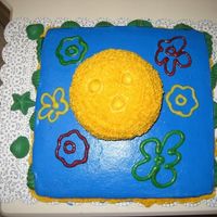 Bowling In Bikini Bottom This was for a bowling party with a sponge bob theme. Bowling ball in bikini bottomthe mom added a plastic spongebob