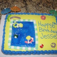 Swimming Party This was done for a little boy who was having a swimming party for his birthday.