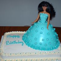 Princess Party! Vanilla Cake with buttercream icing.