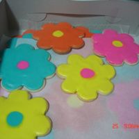 Flower Cookies These were for a friend's daughter's Luau Birthday Party. It was at the pool, so she wanted cookies.