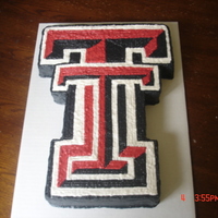 Texas Tech Texas Tech cake. Chocolate Fudge Cake with Buttercream Icing.
