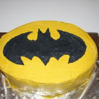 Batman Bat Signal Cake Made this cake for my husband's 30th birthday. I was in a hurry when I decorated it so the icing isn't very smooth and there are...