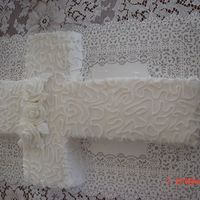 Cross Cake Yellow cake with buttercream frosting