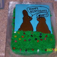 Easter Birthday Cake I did this for my neighbor, whose son was born on Good Friday. I got the idea from a picture on here by crisseyann (thanks). It was about...