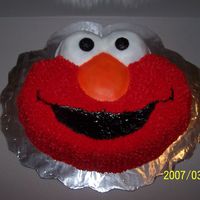 Elmo Birthday Cake my 2-year-old daughter's birthday cake. she is absolutely NUTS over Elmo