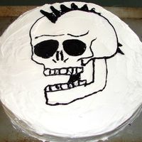 Skull this cake was made for my brother's b-day