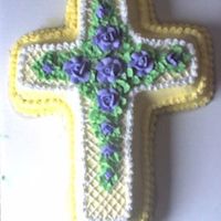 Cross Pan I did this several years ago. I love that cross pan, and I do mean to do this better. It's hard to get it perfect, with the lines...