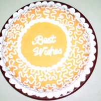 Round Fondant Well, this is a really old picture, one day I was trying lace, and new at it, and we all start somewhere!