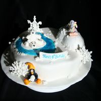 Winter Wonderland my little winter wonderland all accents made with gumpaste and royal.