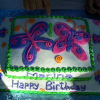 Butterfly Birthday I made this for my daughter's 4th birthday. I tried to make it look like her invitations. I ran out of time, so I wasn't too...