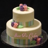 Rose Birthday 10, 6 MMF, real ribbon, MMF Duff ribbon roses, MMF leaves. Thanks for looking