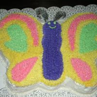 Butterfly this was for my cousins 4th bday, made butterfly cupcake cones for the kids too