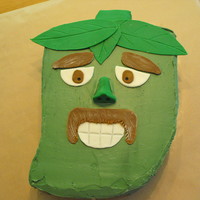 Jalapeno Cake Jalapeno Cake..we actually stuck a stick in the bottom of it so that it was a Jalapeno On A Stick...LOL Peanut Butter Cake with Peanut...