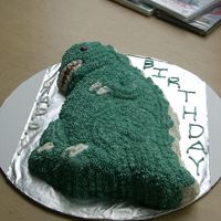 Godzilla!!!!!!!!! birthday cake for a coworker who loves godzilla and just loved this cake