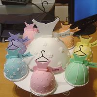Lindsay's Bridal Shower All cake dresses are done in fondant. Idea came from Wilton yearbook. TFL!