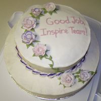 My First Tiered Cake My friend asked me to do her bridal shower cake and since I had never made, I thought I'd make a practice cake. I ended taking it to...