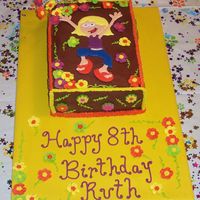 Lizzy Mcguire Lizzy M. is made out of color flow. Flowers are royal icing.