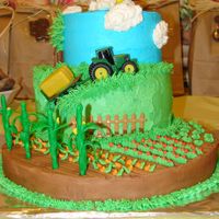 John Deere Cake for my sons 12th birthday he loves john deere and farming