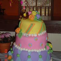 First Birthday Crooked Cake This is a three tiered cake. It was my first attempt at a crooked cake. I made this for my niece's 1st birthday. I put the monkey on...
