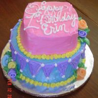 1St Birthday Smash Cake This cake was for my niece to smash. It was make to go along with the three tiered crooked cake I made for everyone else.