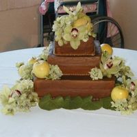 A Brown Wedding Cake This was a cake I made for my sister-in-laws wedding. The icing is buttercream colored brown (she did not want chocolate icing). The brown...