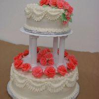 Wilton Course Iii This is my Final cake for Wilton Course III it's buttercream with fondant roses.