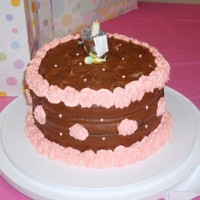 Chocolate Baby Shower Cake 