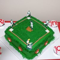 Ryan's Cake This cake was vanilla with chocolate buttercream filling. The cupcakes were also chocolate. Done for a 12 year old's birthday who...