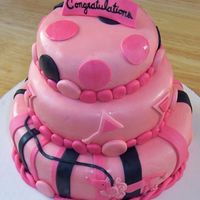 Wedding Shower with pink martinis and a little poodle