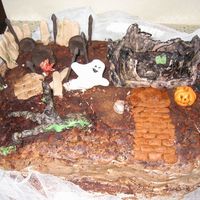 Bad Juujuu My first try with MMF. The cake itself is Sarah's Red Velvet Cake with Mary Kay frosting (from this site).