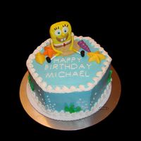 Sponge Bob Thank you, Eriksmom for the original cake. It was such a great design. I made Sponge Bob out of gumpaste, and it took longer than planned....