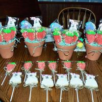 Easter Cookies These are the cookie bouquets I did for easter and then individual ones for the kids