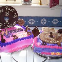 Hannah Montana In May07 my niece wanted a Hannah Montana Birthday cake. I could not find anything at that time so I took the logo and reversed printed and...