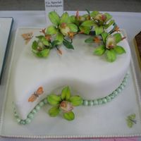Mid - Atlantic Cake Show Sugar paste cymbidium orchids.