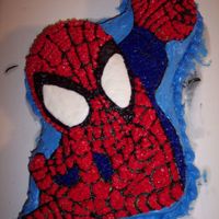 Spiderman (My First Decorated Cake) First ever decorated cake for Logan's 3rd Birthday. Jan. 24, 2006