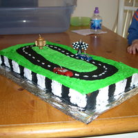 Nascar Cake NASCAR cake made for my son's 4th birthday.