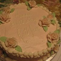 Birthday Cake Cake my friend Linda and I made for a co-worker