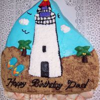 Friends Birthday Cake Idea from this site. Trees, shells, flip flops candy