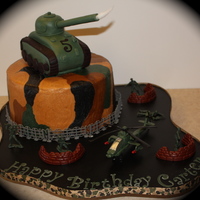 Army Cake With Tank 