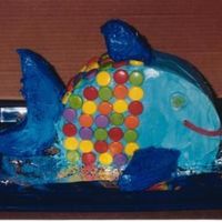 Rainbow Fish This was for a childs 1st birthday. The scales are Sprees. Only problem was the kids birthday is in June - Atlanta in July -- HOT!!! In...