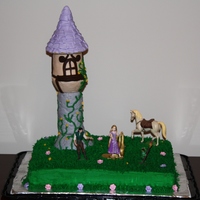Tangled Cake - Rapunzel Thanks to all the previous Tangled theme cakes for inspiration!Tangled Theme Cake for my daughter's 6th birthday.