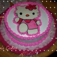 Hello Kitty Decorado con bettercream, la hello kity es fondant.