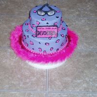 Diva Cake This was a goodbye cake for a woman at work. Thank you to Traci, whose diva leopard cake inspired me. All buttercream frosting, royal icing...