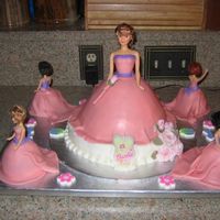 Barbie And Her Princesses Used the wonder mold for both Barbie and the smaller mini wonder mold for the princesses. I used MMF mixed with gumpaste for the dresses,...