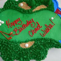 Golf Cupcake Cake For Chad Weslee My nephew is very serious about his golfing. He really loved the cake... I was pleased with this one though... Thanks for looking