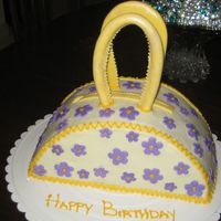 A Hand Bag For My Daughter butter cake iced in bc and the rest all gp