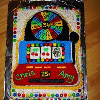 Slot Machine Cake I lifted this idea off this website again!! I loved how the cake turned out! It was so much work, but worth it! The colofrul m&m's...