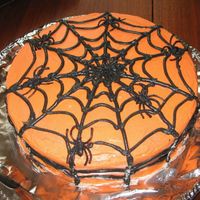 Spider Web Cake prototype to a cake i plan to make tonight...hopefully a lot better!